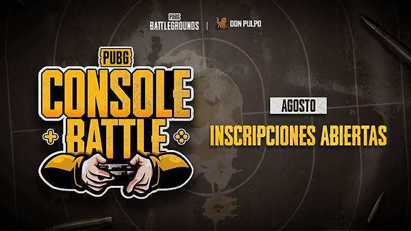 PUBG CONSOLE BATTLE 2023: PROGRAMACIÓN - INSCRIPCIONES ABIERTAS | AGOSTO  thumbnail